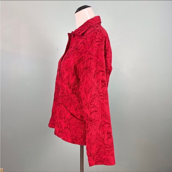 Red Detailed Jacket - Picture 2 of 6
